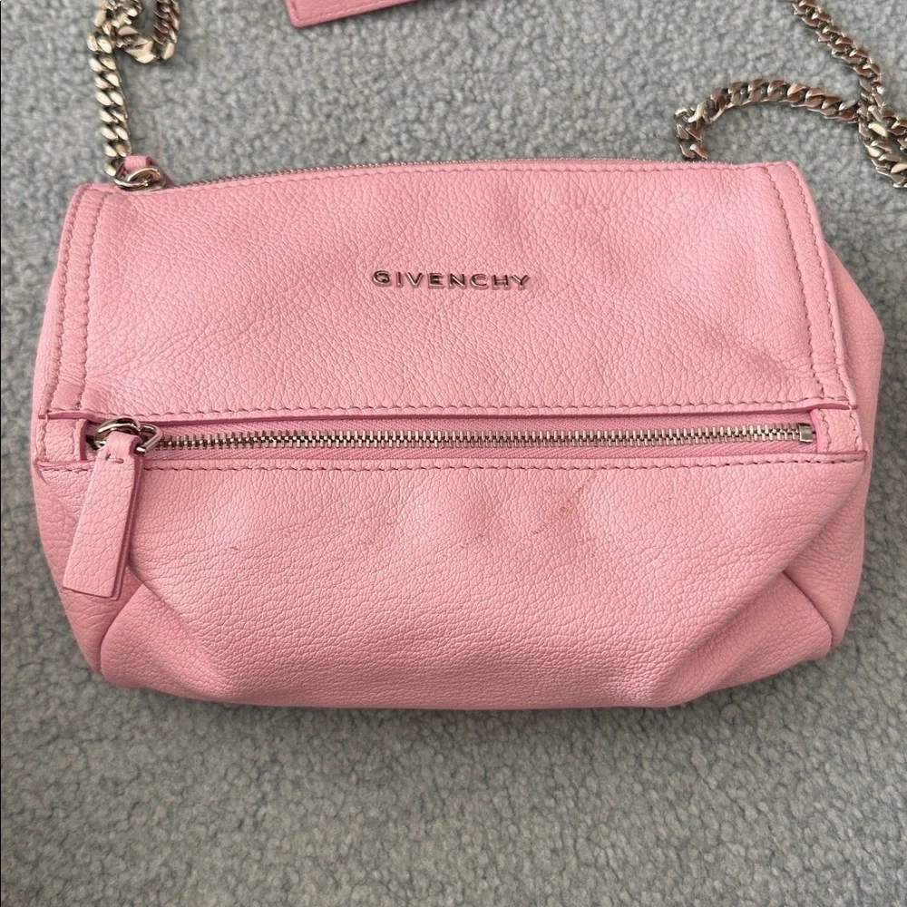 Givenchy Mini Pandora Pink Crossbody Bag with Chain Strap - Picture 2 of 10